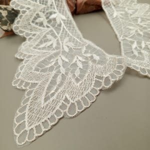 Vintage Victorian Venice Lace Applique: Vintage Floral Appliques Off-White L62