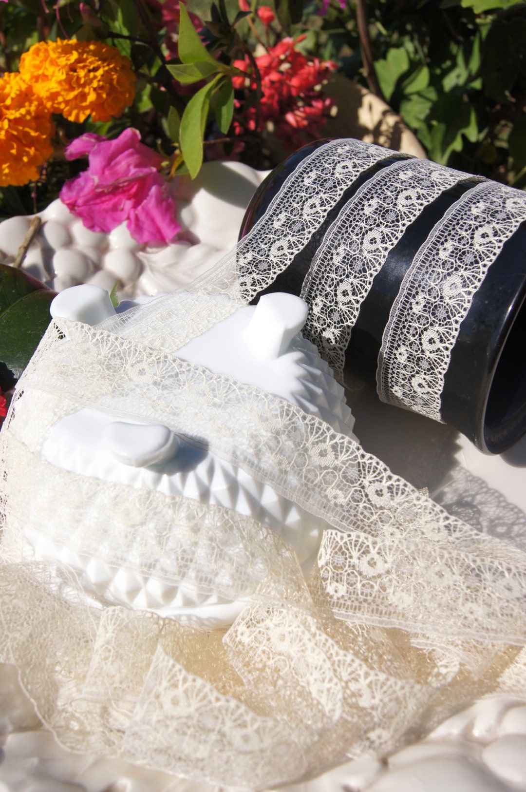 1 Vintage Natural Lace Trim by the Yard Vintage Sewing Lace Trims Wholesale 109 Etsy