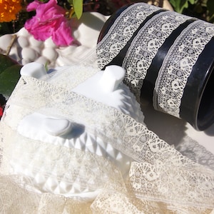 1&quot; Vintage Natural Lace Trim by the Yard - Vintage Sewing Lace Trims Wholesale #109