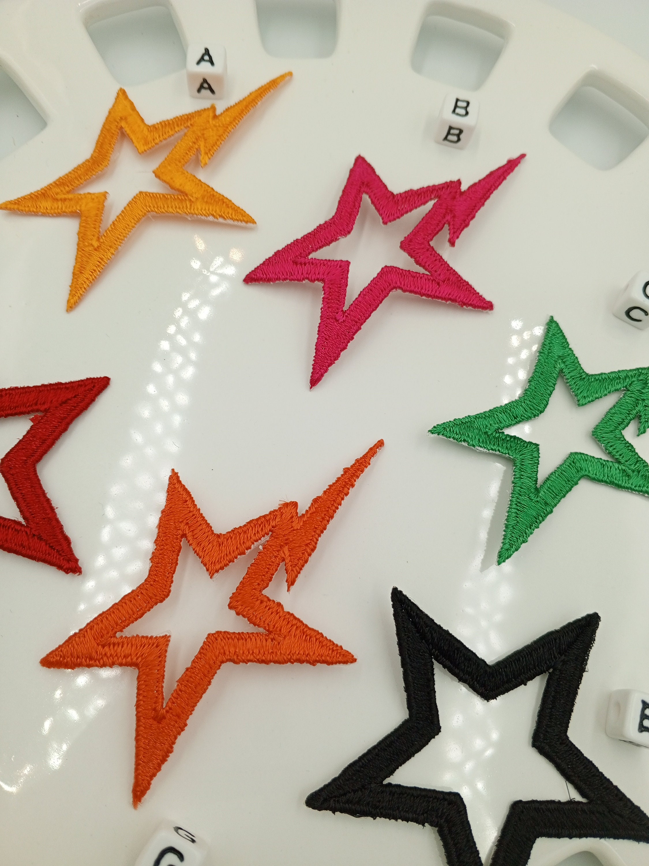 Toppe Termoadesive Stelle 30 Pezzi - Oro, Per Abbigliamento E Borse, Personalizzazione Facile