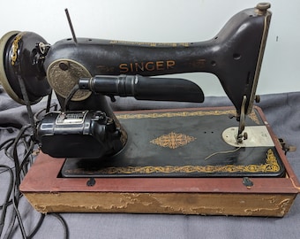 Singer 1930 naaimachine voedselpedaal en koffer