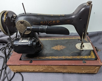 Singer 1930 Sewing Machine Food Pedal and Case