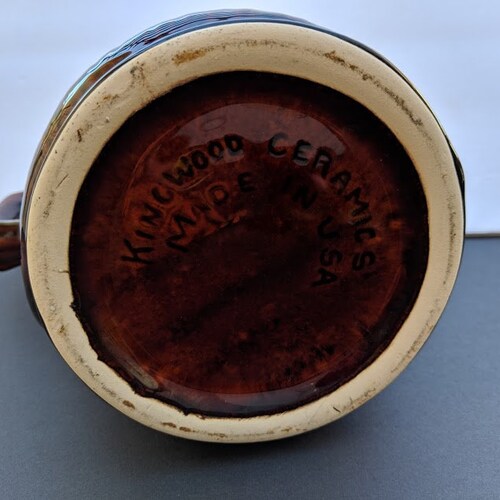 Kingwood Ceramic Pitcher Hunting Dog Retriever Boar Squirrel Quail Deer