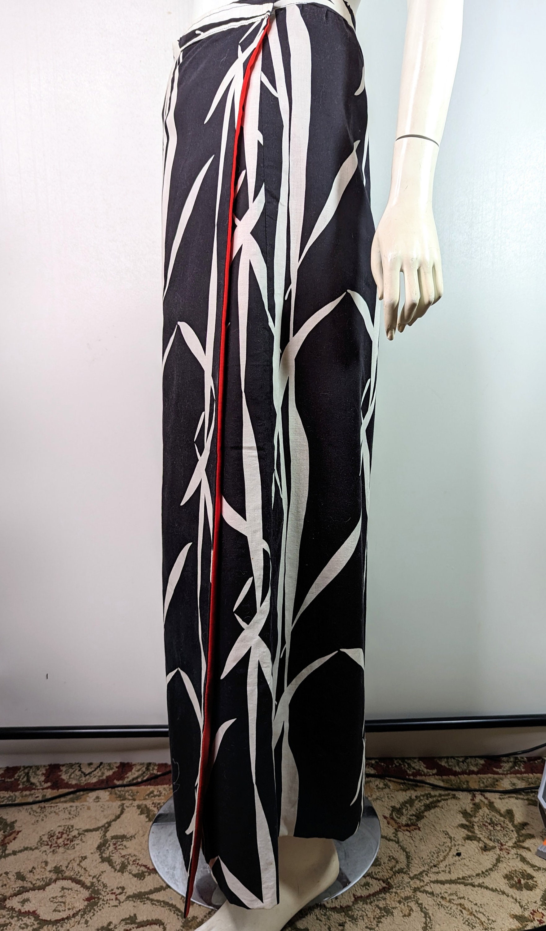 Chanel 00C 2000 Cruise Multicolor Stripe Maxi Long Skirt FR 34 US 4