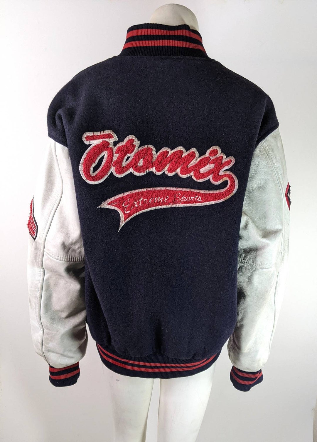 Vintage Varsity Jacket Bomber L Otomix Extreme Sports Wool - Etsy
