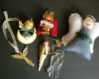 Anges, décorations de Noël anges Collection maison et vintage Six Angels