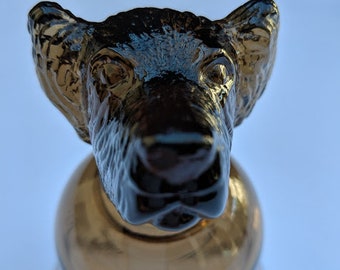 Vintage Avon Dog Head Shot Glasses Brown Spaniel Setter