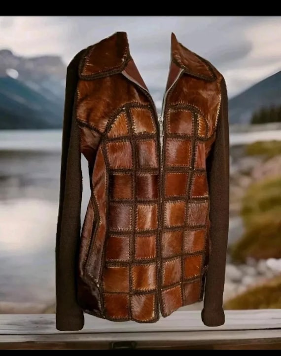 Leather sweater women's discount