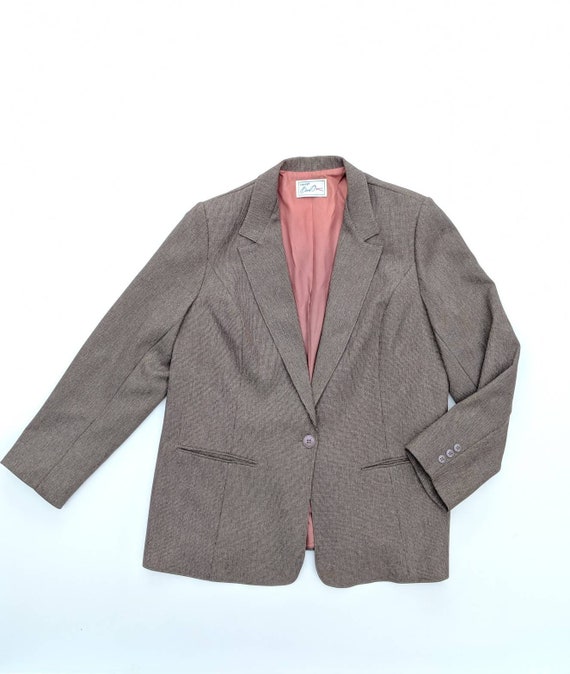 Buy Levi s Vintage 80s Blazer Bend Over Size 8 10 Brown Pockets