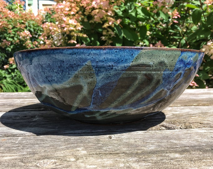 Pottery Salad Bowl Etsy