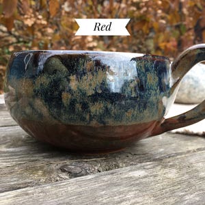 Soup Mug, Handmade Pottery Soup Mug image 7