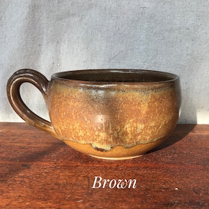 Soup Mug, Handmade Pottery Soup Mug image 10