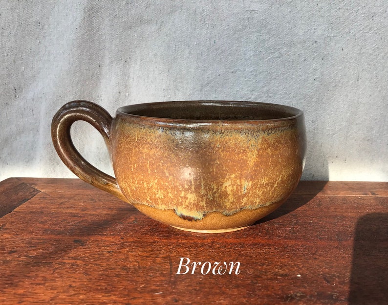 Soup Mug Handmade Pottery Soup Mug Etsy