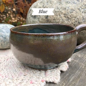 Soup Mug, Handmade Pottery Soup Mug image 5