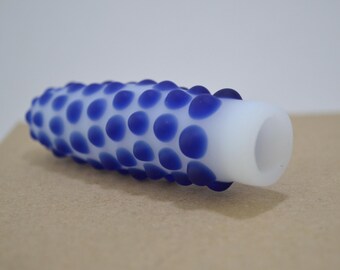 Glass Pipe, Purple Blue Glass Pipe, Pipes, Matte Finish Pipe, Purple Blue Glass Pipe, Glass Smoking Pipe, Glass Blown Pipe