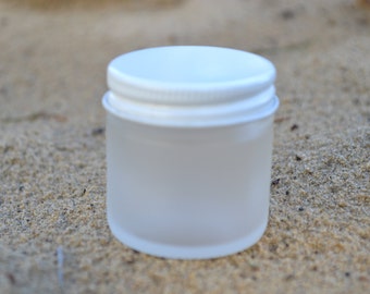 Jar, Glass Jar, Mini Glass Jar, Small Frosted Jar, Sand Etched Jar, Stash Jar, Matte Finish Jar, Tiny Glass Jars, Little Glass Jars