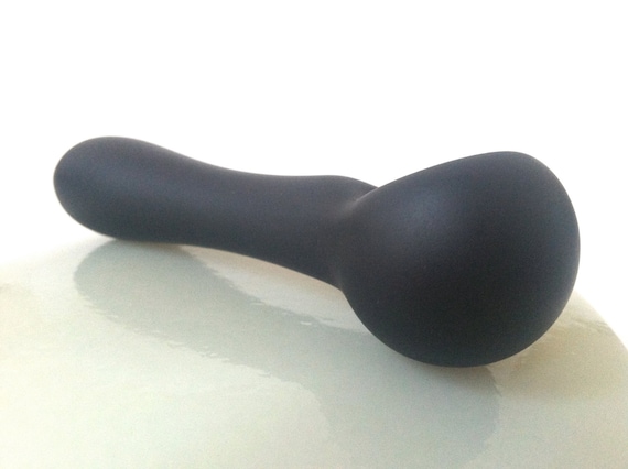 Glass Pipe, Spoon Pipe, Sandblasted Pipe, USA Pipes, Glass Blown Pipes, Black Sand Etched Spoon Pipe, Pipes