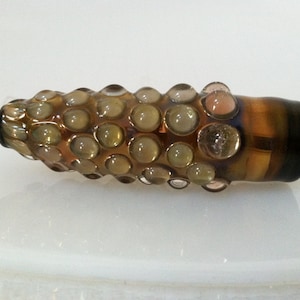 Glass Pipe, Glass Pipe, Golden Glass Pipe, Borosilicate, Pipe, Made in America, Handmade, Cute Pipes