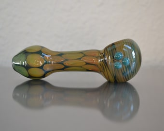 Pipa de vidrio con forma de cuchara, pipa de vidrio ahumado, pipa para fumar, borosilicato, pipas de vidrio para fumar, pipas de vidrio soplado