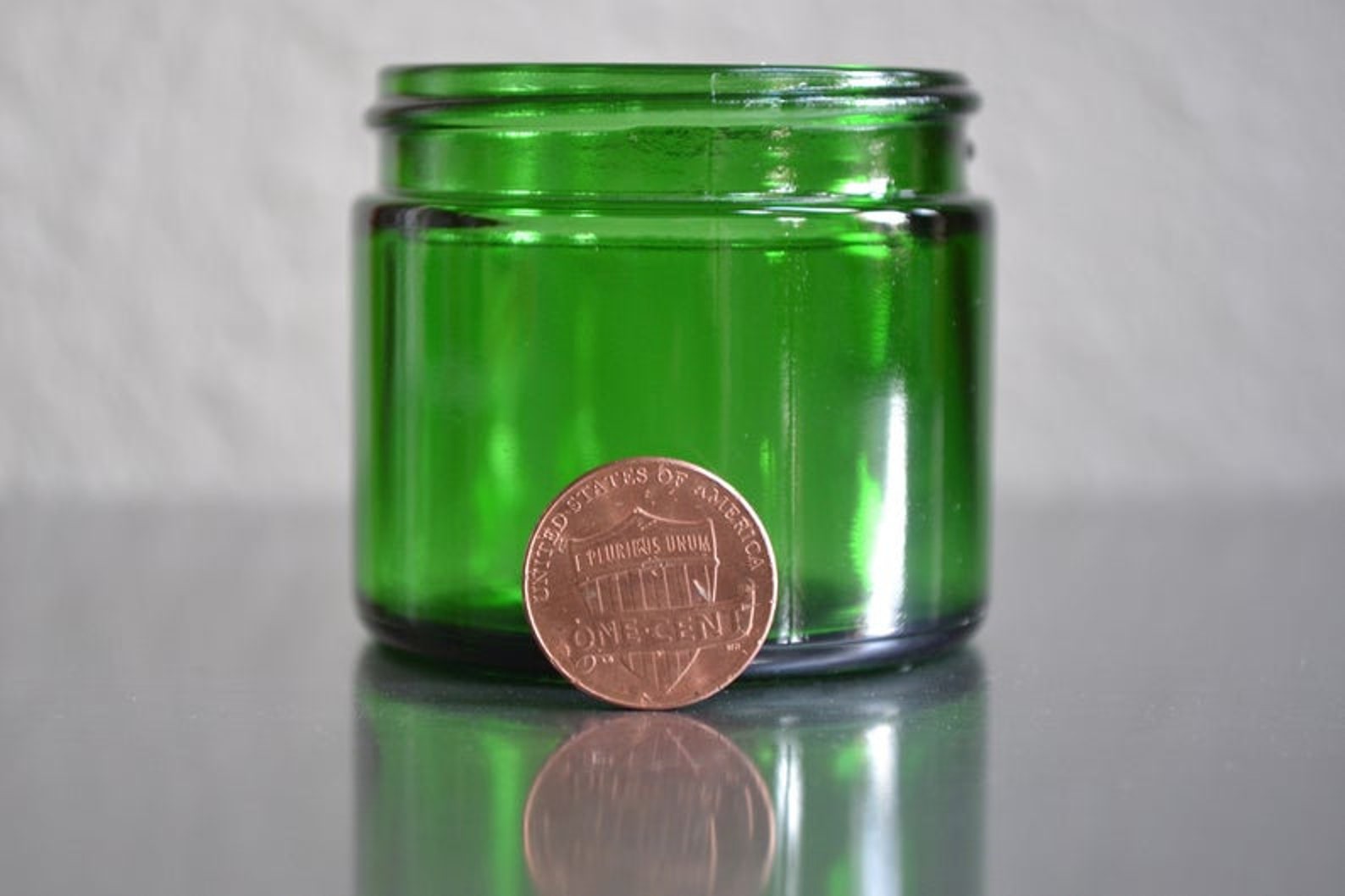 Glass Jars Little Glass Jar Small Glass Jar Green Jar Etsy