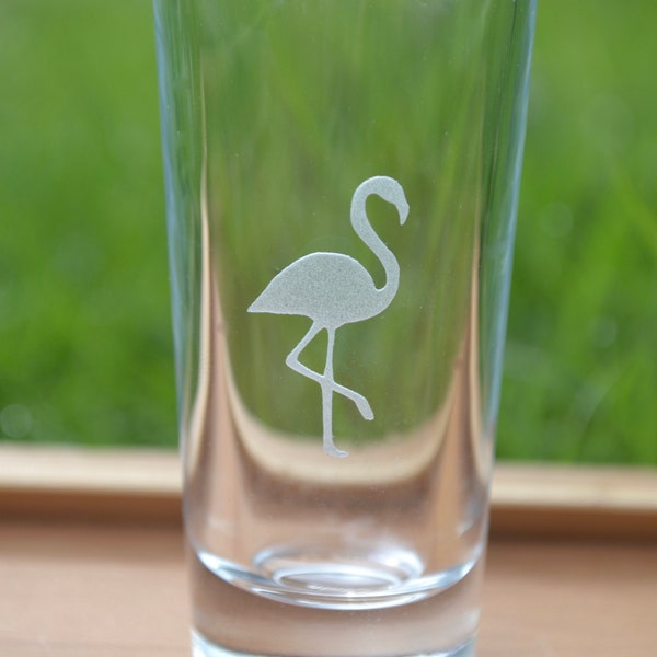 Glass Flamingo Etsy