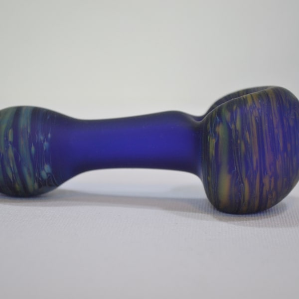 Glass Pipe, Spoon Pipe, Glass Spoon Pipe, Durable Glass Pipes, Blue Glass Pipes, Handmade Pipes, Smoking Glass Pipe