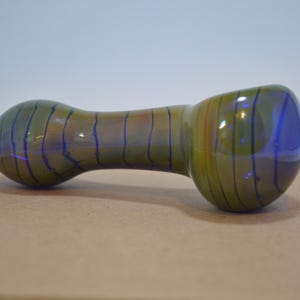 Glass Pipe, Spoon Pipe, Blue Pipes, Glass Pipes, Glass Blown Pipes, American made Pipes, Made in USA, Pipes
