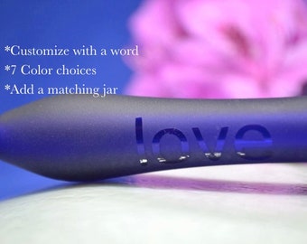 Glass Pipes, Custom Glass Pipe, Add Name or Word, Choose Color, Glass Pipe, Spoon Pipe, Pipe, Sandblasted Pipe