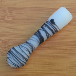 Glass Pipe, Pipe, Pipe, Black Pipe, Black and White Bat Pipe, Borosilicate