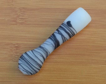 Glass Pipe, Pipe, Pipe, Black Pipe, Black and White Bat Pipe, Borosilicate