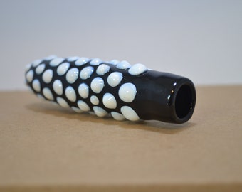 Glass Pipe, Black Glass Pipe, Pipes, Small Pipe, Black Glass Pipe, Glass Smoking Pipe, Glass Blown Pipe
