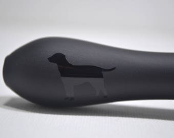 Glass Pipe, Dog Spoon Pipe, Spoon Pipe, Sandblasted Spoon Pipe, Dog Glass Pipe, Dog Lover, Doggie, Pipe, Borosilicate