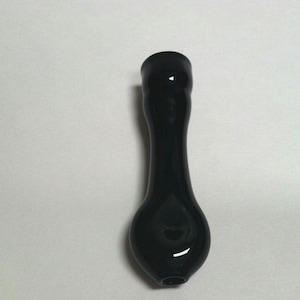 Glass Pipe, Black Glass Pipe, Black Pipe, Black Bat Glass Pipe, Borosilicate, Black Pipe