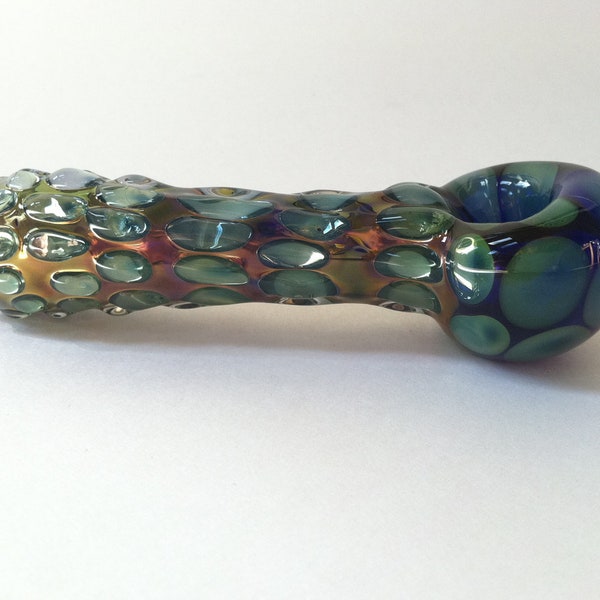 Glass Pipe, Glass Smoking Pipes, Glass Blown Pipes, Smoking Pipe, Pipes, USA Made Pipes, American Made Pipes, Blue Glass Pipes