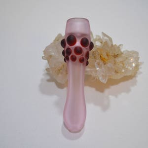 Glass Pipe, Pink Glass Pipe, Pipe, Matte Finish Pipes, Pink Glass Pipes, Pipes