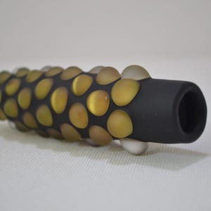 Glass Pipe, Glass Pipe, Golden Glass Pipe, Borosilicate, Pipe, Made in America, Handmade, Cute Pipes