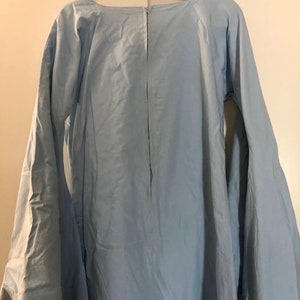 Wizard Robe with Hanging Sleeves for Cosplay, Renaissance Fair, Halloween, Lined, Light Blue, Summer, Knee Length, Handmade, XXS-XS image 6