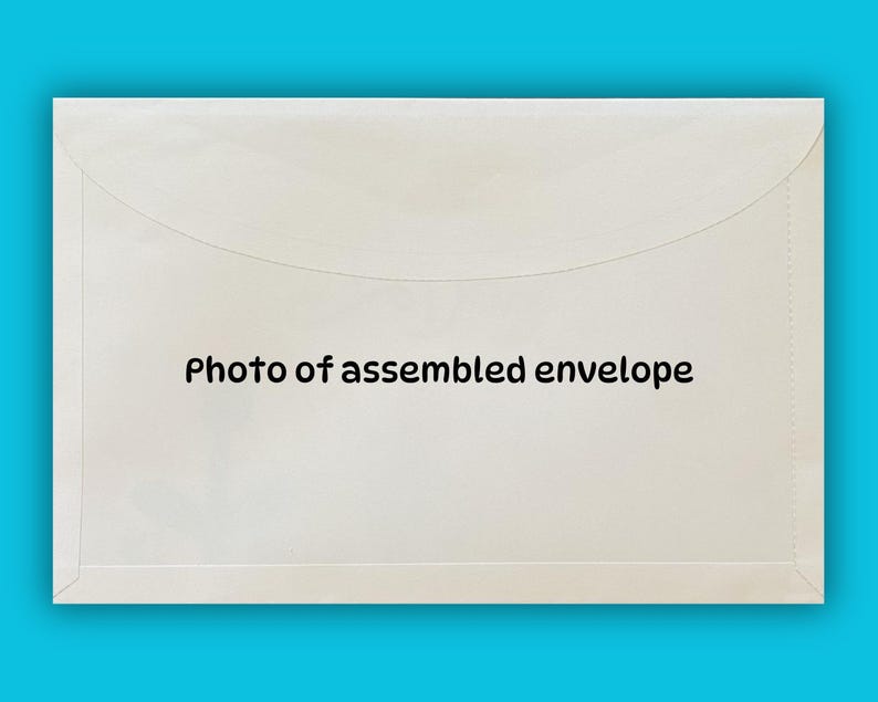 A9 Envelope Template 5.5" X 8.5" Card (PDF Printable) Etsy