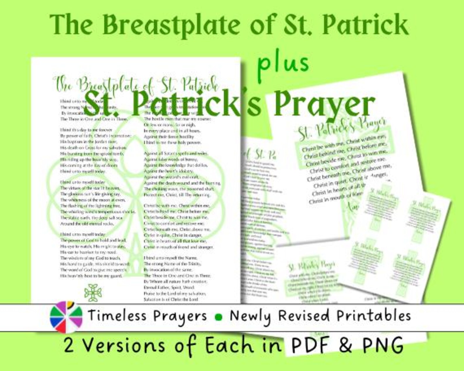 St. Patrick's Breastplate Prayer - Celtic Design (PDF, PNG) - Etsy