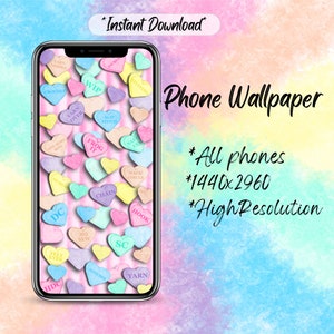 Papel de parede inspirado em crochê | Papéis de parede digitais | Corações de crochê Papéis de Parede | Papel de parede móvel | Papel de Parede dos Namorados | Papel de parede do iPhone