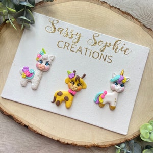CLAYS; ANIMAL CUTIES clay center, clays, bow centers, clays, clay centerpieces, bow supplies, diy craft, bow centerpieces,