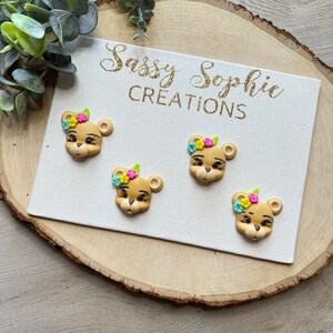 CLAYS; ANIMAL CUTIE clay center, clays, bow centers, clays, clay centerpieces, bow supplies, diy craft, bow centerpieces,