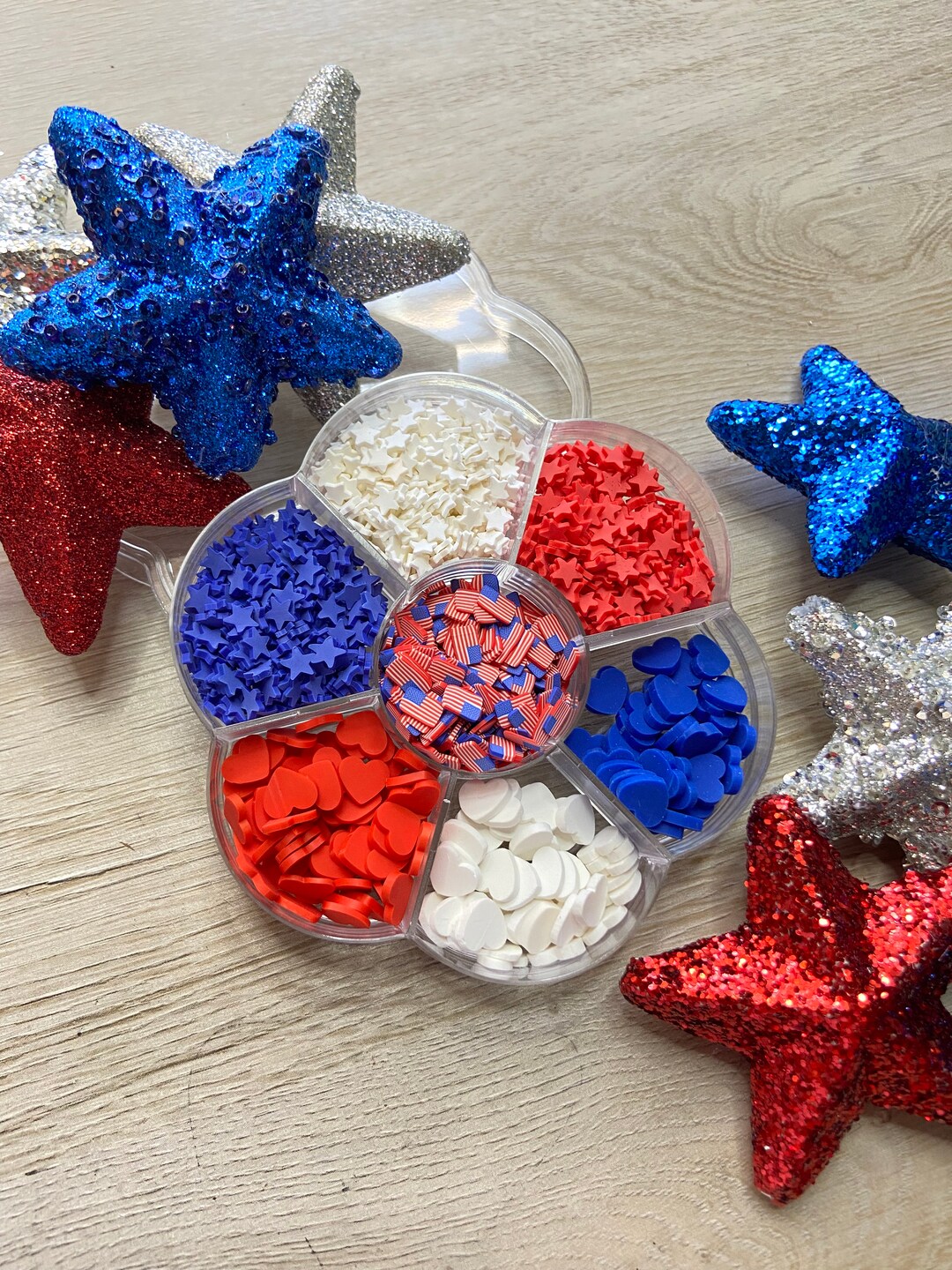 FAKE Star Spangled Sprinkle Mix - Patriotic Fake Sprinkles - Fake Food ...