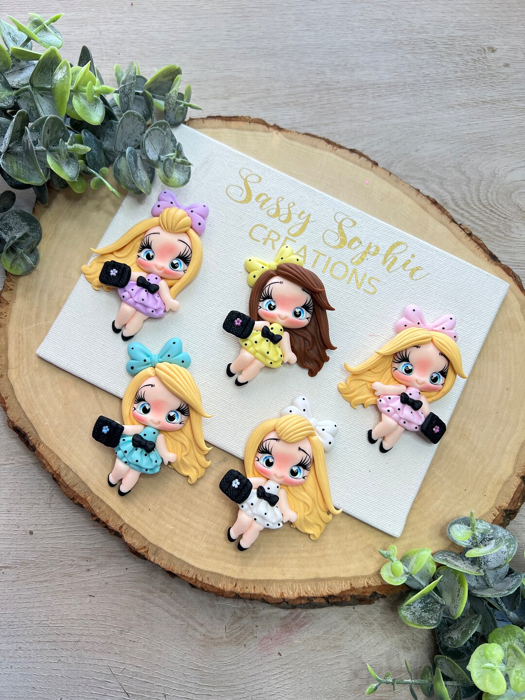 CLAYS HAIR BOW Clay Centers Clays Bow Centers Clays Clay Etsy