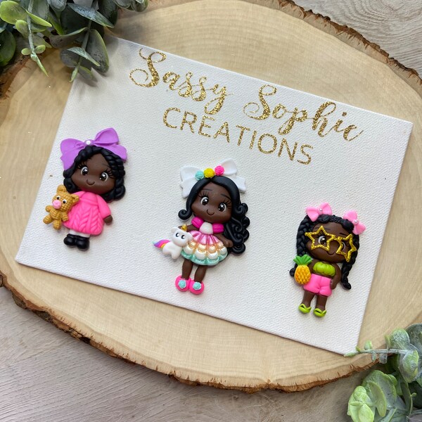 Polymer Clay Bow Centers Etsy