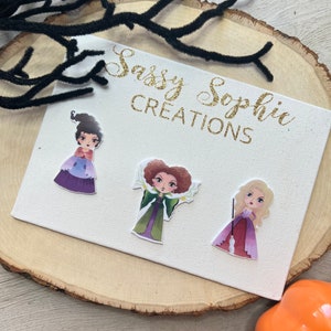 Flat Back Resin Embellishments, Hair Bow Center, Set of 3