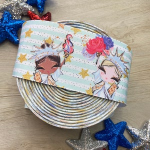 3&quot; 4th of July Ribbon, 3&quot; Grosgrain Ribbon, 3 inch ribbon, grosgrain ribbon, Hairbow Ribbons, ribbon