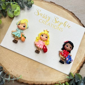 CLAYS: Lil' Princess clays,  hair bow center clays, bow centers, clay dolls, clay centerpieces, bow supplies, diy craft, bow centerpieces,
