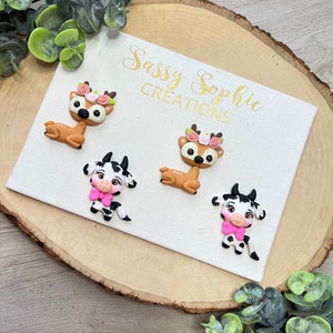 CLAYS; CUTIE ANIMAL  clay center, clays, bow centers, clays, clay centerpieces, bow supplies, diy craft, bow centerpieces,