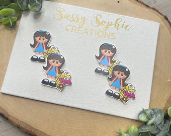 SET OF 2:Back to school Flat Back Planar Resin,hair bow center,embellishment,cabochon,flat back resin,flat back for bows,bow embellishments,